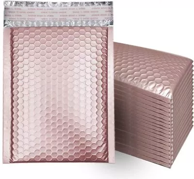 5-1000PCS Rose Gold Metallic Bubble MailersOpaque Bubble Mailers For Cosmetics • $6.95