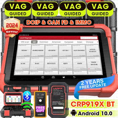 2024 LAUNCH X431 CRP919X BT PRO Bidirectional Car Diagnostic Scanner Key Coding • $489