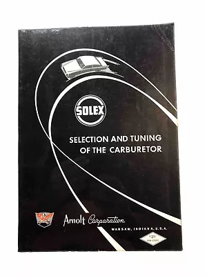 Solex Carburetor Selection Tuning Shop Service Repair Manual Carb Guide Jet Pump • $59.99