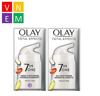 Olay Total Effects 7in1  Day & Night Moisturiser W Vitamin C & B3; 50ml • $36.99