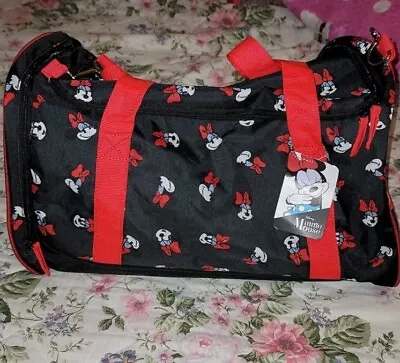 Disney Minnie Mouse All Over Print Weekender Duffel Bag Carry-On Gym NEW Hg14 • $95