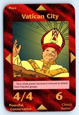 Illuminati New World Order INWO Limited Card Game NWO VTG Common Vatican City • $2.50