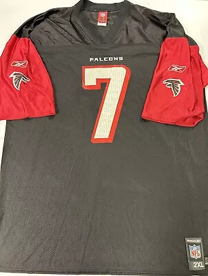 Vintage Reebok Atlanta Falcons Michael Vick #7 Jersey Black Red NFL 2XL • $25