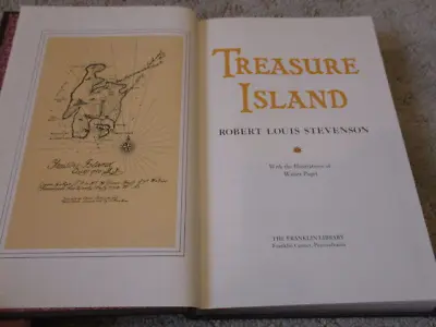 Treasure Island Robert Louis Stevenson 1984 Franklin Library Edition HC Book • £8.03