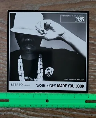 Nas Nasir Jones God's Son Album Promo Sticker Hip Hop Rap Vintage Made You Look • £17.36