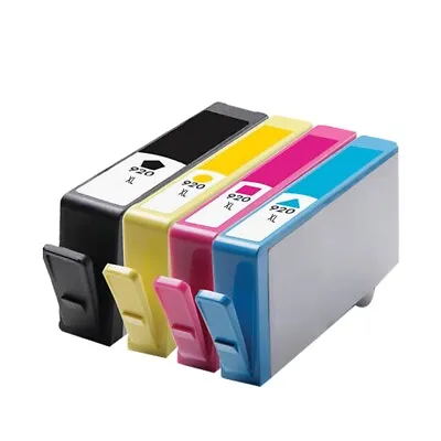 4 Ink Cartridge For HP Officejet 6000 6000 Wireless 6500 Wireless 6500A 920XL • £7.43