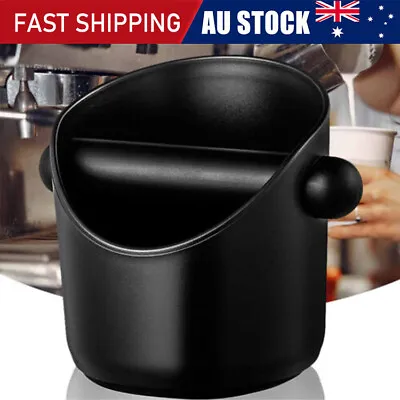 Coffee Waste Container Grinds Knock Box Tamper Tube Bin Black Bucket AU Stock • $13.95