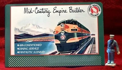 Great Northern Rr - Empire Builder  #83___o/s Scale Tinplate Billboard • $14