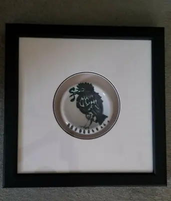 Picasso Ceramic A.R. 172  Bird With Worm   In Framed Display W/ COA & Appraisal • $22600