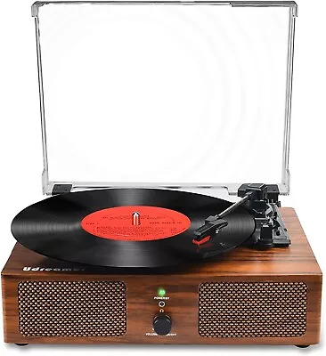 Udreamer UD001 Vinyl Record Player Wireless Turntable With Built-in Speakers • $31.99