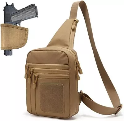 Tactical Gun Bag Pistol Holster Concealed Carry Chest Crossbody Pack Handgun Bag • $24.20