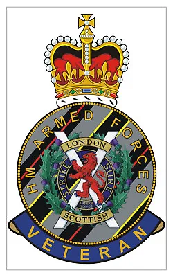 London Scottish Regiment Hm Armed Forces Veterans Sticker • £2.99
