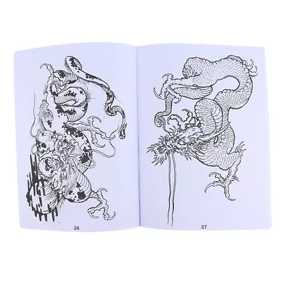 £15.11 • Buy 49 Pages A4 Oriental Dragon Tattoo Sketch Book Tattoo Design Tattoo Supply