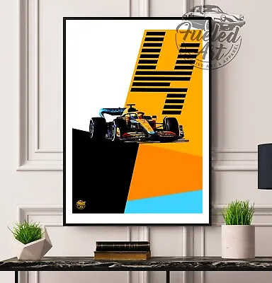 Lando Norris Print - Wall Art Poster Mclaren F1 Formula One Motorsport Gift 1 • £19