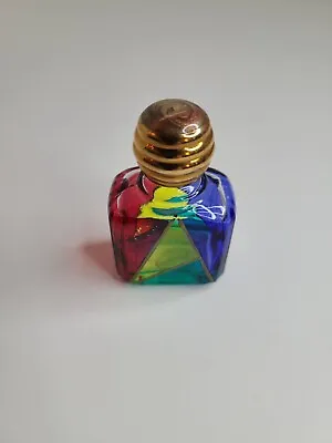 Vintage Mini Murano Decoration Glass Perfume Bottle Screw Top Apx 2  X 1.25  • £19.29