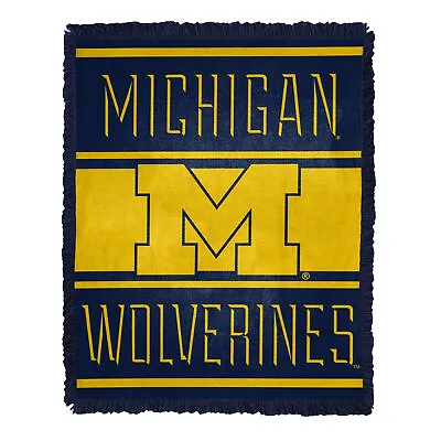 Northwest NCAA Michigan Wolverines Nose Tackle Woven Jacquard Throw Blanket • $49.99