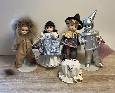 Lot Of MADAME ALEXANDER 8  Storyland Wizard Oz Dorothy Tin Scarecrow Lion Dolls • $99