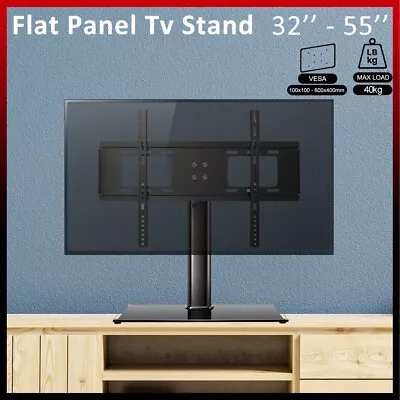 Universal TV Stand Bracket Desk Top Monitor Table Mount VESA For 32-55 Inch • £23.59