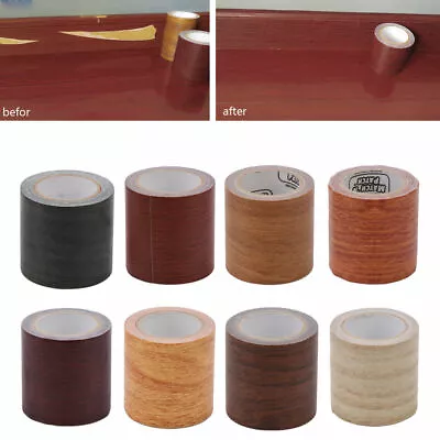 5M/Roll Realistic Woodgrain Repair Adhensive Duct Tape 8 Colors For Furniture • $2.99