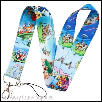 The Jetsons  LANYARD.  Key ID Card Holder. Work Travel Cruise.  80s TV Cartoon • $9.95