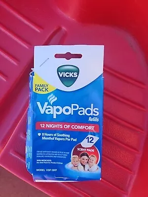 Vicks Menthol Vapors Scent Pad Replacements 12 Pack • $13.98