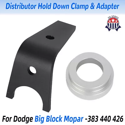 Distributor Hold Down Clamp W/ Adapter For Mopar Dodge Big Block 383 440 RB To B • $41.35