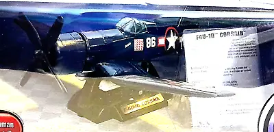 Motormax 1/48 Scale Diecast/Plastic Model Aeroplane 76300 F4U-1D Corsair W/Stand • $44.95