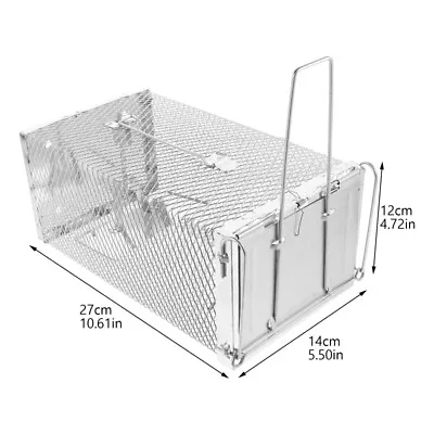 Humane Rat Live Trap For Rabbits Cat Squirrel 1 Door Rodent Control Catch Cage • $12.34