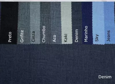 100% Polyester Oxford Melange Denim Style Lightweight Dress Fabric 148cm 153GSM • £3.75