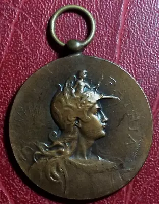 Art Nouveau Marianne PATRIA Medal By Felix Rasumny • $29