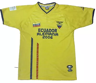 ECUADOR Soccer National Team Jersey - 2006 FIFA World Cup JOMCER Futbol L • $16.95