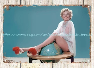 $18.96 • Buy Cabin Decor Beautiful Lady  Metal Tin Sign