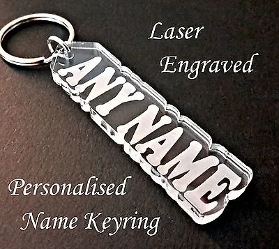Personalised Name Keyring - Great Little Birthday Gift / Christmas Gift • £3.15