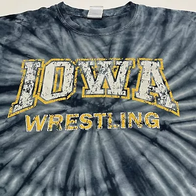 $18 • Buy Vintage Iowa Hawkeyes Wrestling Tie Due T-shirt Disney Duels Women’s Medium