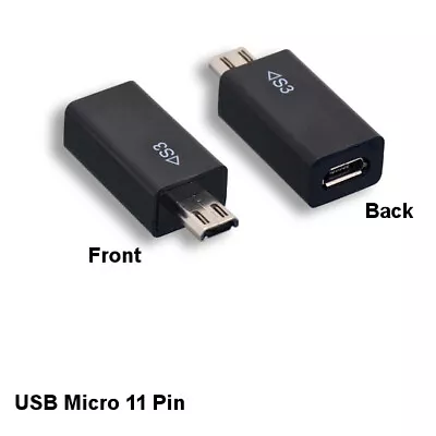 KNTK USB 2.0 Micro B 5 Pin To Micro 11 Pin Adapter For Samsung Galaxy Smartphone • $8.86
