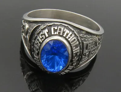 925 Sterling Silver - Vintage East Catholic H.S. 1999 Band Ring Sz 8 - RG13189 • $52.98