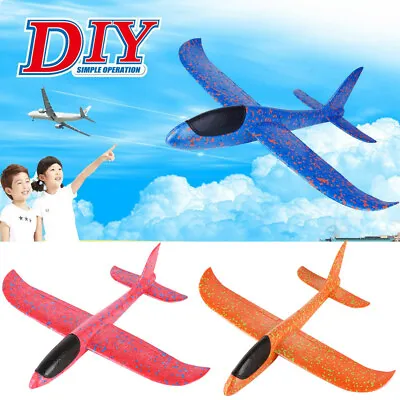Foam Throwing Glider Airplane Inertia Aircraft Toy Hand Launch Airplane Model  • £2.93
