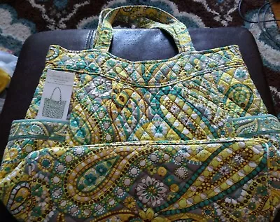 Vera Bradley  Campus Tote  In Lemon Parfait - Retired Spring 2011 - EUC • $48.95