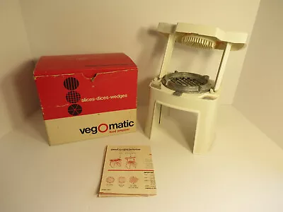 Popeil Veg-o-matic Food Preparer Chopper Slices Dices Wedges In Box Vintage • $29.99