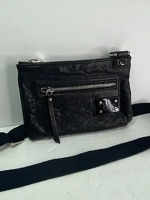 L.A.M.B By Gwen Stefani Black Leather Crossbody Bag • $49.99