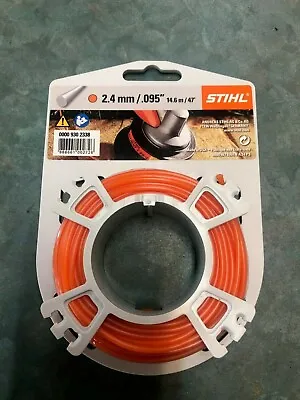 £9.99 • Buy STIHL STRIMMER LINE 2.4mm X 14M FOR PETROL STRIMMERS WIRE CORD HEAVY DUTY