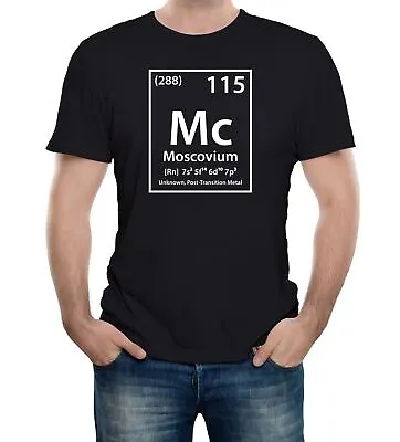 Moscovium Element Unknown Area 51 Men's T-Shirt Bob Lazar UFO Science Conspiracy • £12.99