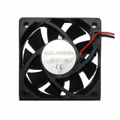 12 VOLT COOLING FAN 60mm X 60mm X 15mm FOR LIGHTING EFFECTS AMPLIFIER Etc • £4.95