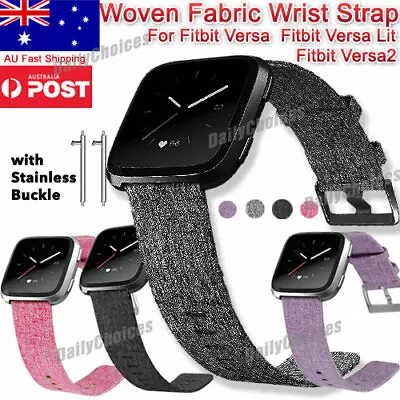 Replacement Band For Fitbit Versa /2/Lite Fabric Watch Sports Strap Wristband • $8.35