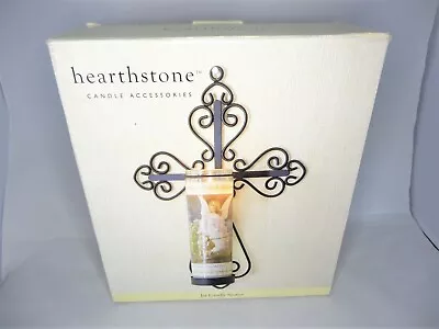 Hearthstone Cross Black Metal Wall Sconce Candle Accessories Candle Not Included • $12.99