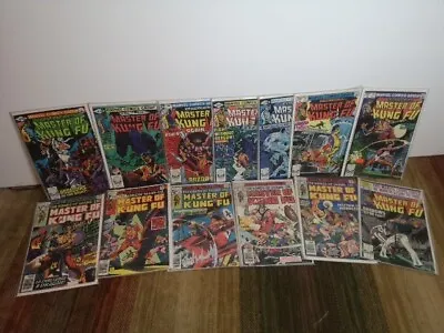 Lot Of Bronze Age Master Of Kung Fu All Cents Copies VG 13 Comics Issues Listed • £30