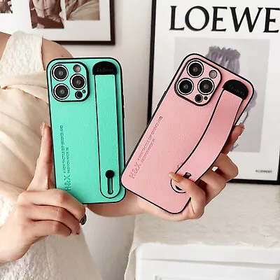 For IPhone Samsung Wrist Strap Stand Holder Leather Phone Case Cover Back Skin • $3.96