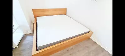 Super King Bed Frame And Mattress 180×200cm IKEA MALM  • £69