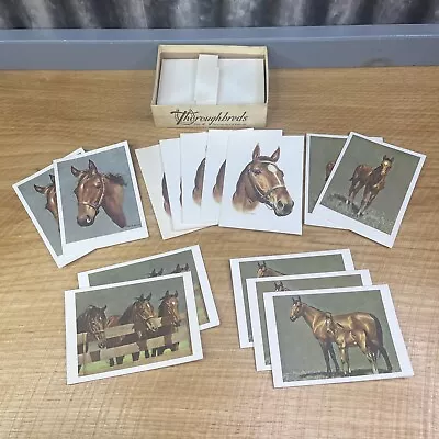 14 VTG MCM CW Anderson Horse Thoroughbreds Note Thank You Greeting Cards • $30