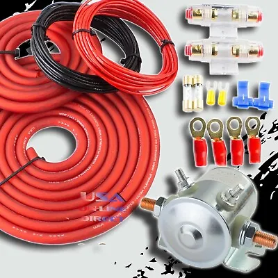 Heavy Duty 4 Gauge Cable Dual / Auxiliary Battery 200 Amp Isolator Kit Universal • $59.99